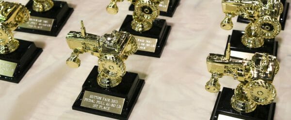Children's Pedal Tractor Pull Trophies