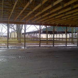 Sutton fairgrounds rental buildings – looking towards old pavilion from new one